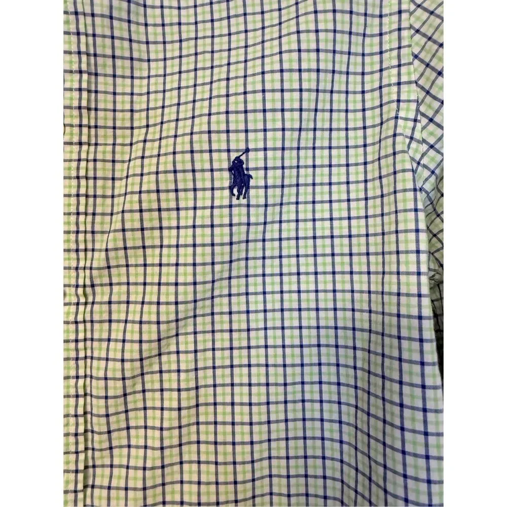 Ralph Lauren Boys Plaid Button Down Shirt Sz. L (14-16) Preppy Classic